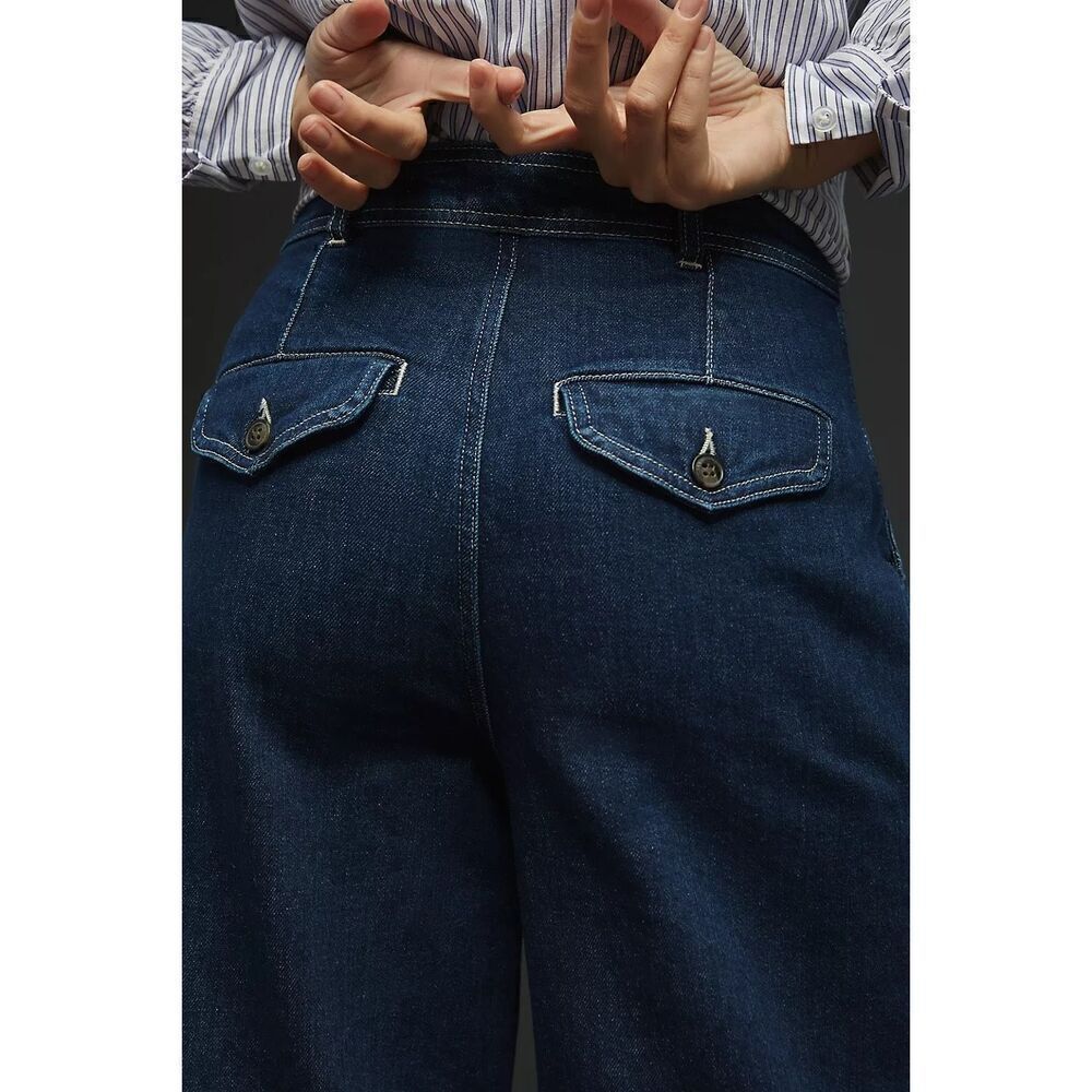 Anthropologie Closed Organic Cotton Leira High-Rise Wide-Leg Jeans - Picture 7 of 16